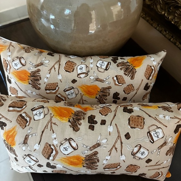 Hand Crafted Other - S’mores patterned mini pillows